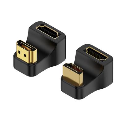 UHD 8K @ 60HZ HDTV 2,1 Adapter 360 Grad Abgewinkelt U-förmigen Männlichen zu Weiblichen HDMI-Kompatibel Adapter konverter für HDTV PS4 PS5 Laptop