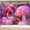 Fairy Tale Enchanted Forest Backdrop Photography Wonderland Dreamy Jungle Mushroom Baby Birthday Party Backgrounds Decor Prop