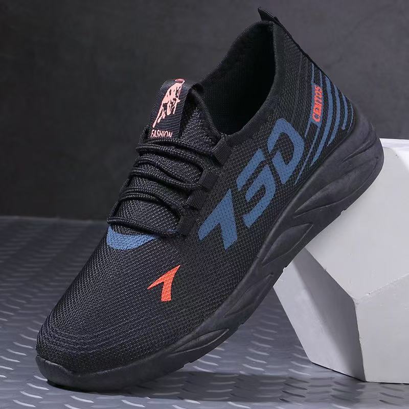 Spring, summer and autumn new young men's trendy sports shoes casual running cloth shoes men's trendy cloth shoes