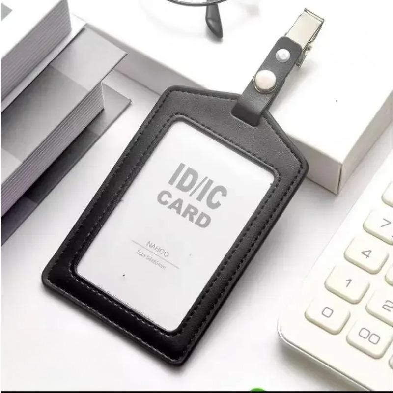 Leather Work Card  Cover Card Clip Cowhide Nameplate Cowhide Nameplate Elevator  Access Control School  Doctor Bus Card