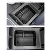 ABS Car Armrest Storage Box Organizer with Antislip Base for Noise Reduction Perfectly Fit Design Easy Installation