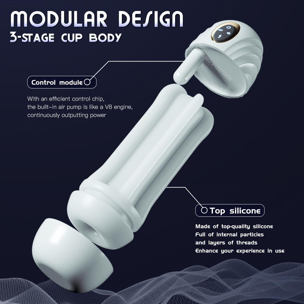 Automatic Sucking Male Masturbator Vagina Blowjob Pussy Sex Machine for Men Realistic Vibrating Masturbation Cup Adults 18 Toy