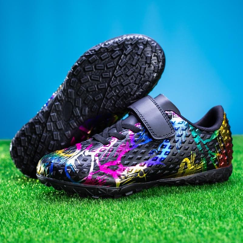 Small Game Training Batch Girls Campus Artificial Turf Broken Children Students Football Shoes Men Nails Velcro 2025 Shoes