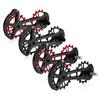 Set di ruote per puleggia jockey con cuscinetto in ceramica per bici da bicicletta 16T Guida per deragliatore posteriore CNC in fibra di carbonio