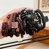 10Pcs Headband Leather Band Female High Ponytail Hair Accessories Simple High Elasticity Durable Rubber Band Hair Circle