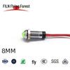 8mm LED Indicator Light, 12V/220V, Waterproof Metal with Wire (FL1M-8SW-2)