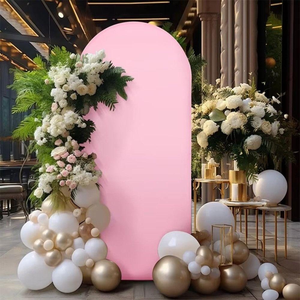 Banquets Decoration Wedding Background Cover Polyester Arch Stand Covers  Baby Shower Decorations
