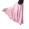 Mori Girl Cotton Linen A-Line Skirt: Elastic Waist, Long Solid Color, National Style Swing