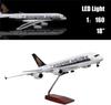 1/160 Scale 47CM A380 Singapore Airlines Aircraft Model Decoration Lightweight Die-cast Resin Model Airplane with Wheels Aviatio