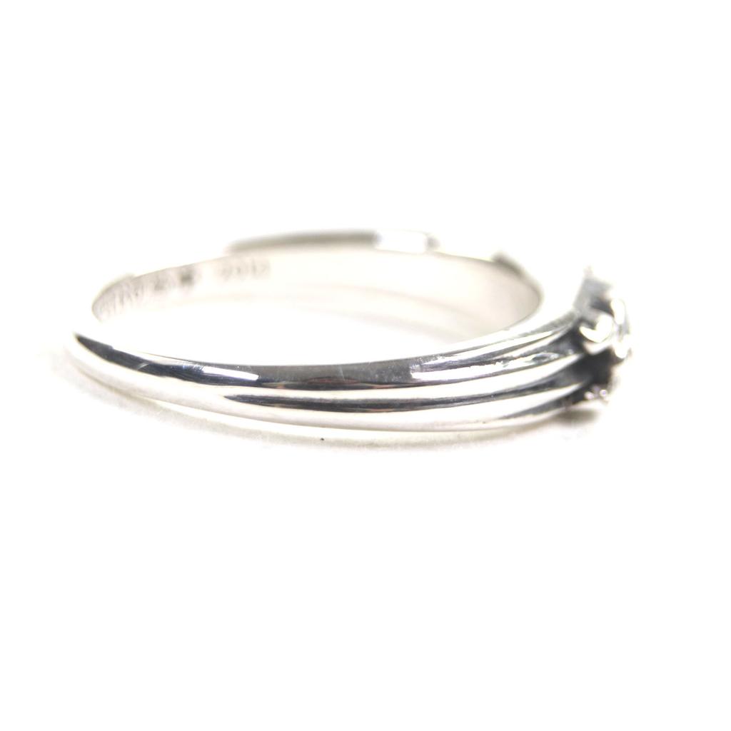 Excellent CHROME HEARTS Ring Baby Classic Dagger Pave Diamond Silver 925 mens Used
