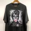 Britney Spears Palloncino Gomma da Masticare T-shirt Bootleg e T-shirt per Bambini Estate Uomo e Donna Ampia e Traspirante Top
