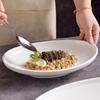 White Ceramic Ingot Deep Plate