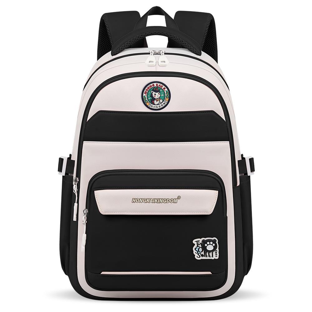 School bag, junior high school primary school students, children's large-capacity backpack, outdoor leisure travel bag, backpack, new model