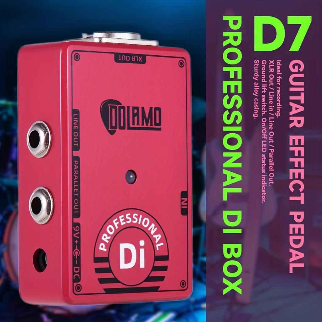 Efekt gitarowy Dolamo True Bypass FUZZ Distortion Overdrive D1 - D14 do gitary basowej