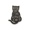 I'AM SO PURRRFECT Enamel Pins Custom Love Cat Family Brooches Lapel Badges Animal Jewelry Gift for Kids Friends