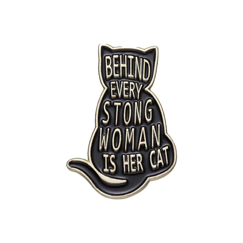 I'AM SO PURRRFECT Enamel Pins Custom Love Cat Family Brooches Lapel Badges Animal Jewelry Gift for Kids Friends