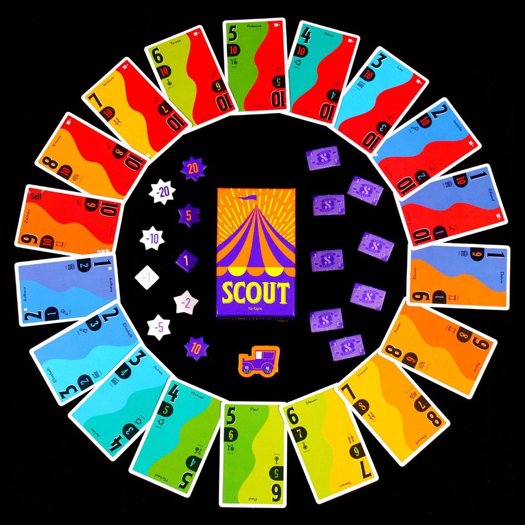 Circus Star Scout English-Chinese Bilingual Multiplayer Party Game with Punishment Cards