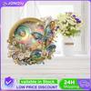 2D/Flat DIY Diamond Painting Set Rhinestone Diamond Art Window Pendants Diamond Art Pendant Window Hanging Art for Home Decor