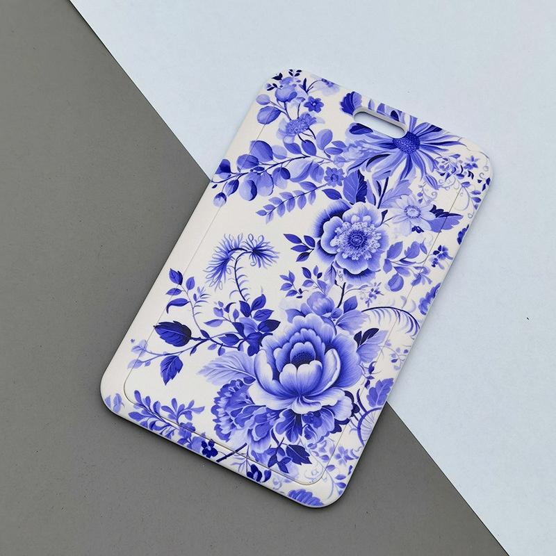Ins Style Flower Butterfly Card Holder Student Bus Subway Card Meal ID Holders Protection Case Pick-up Card Anti-lost Hard Shell
