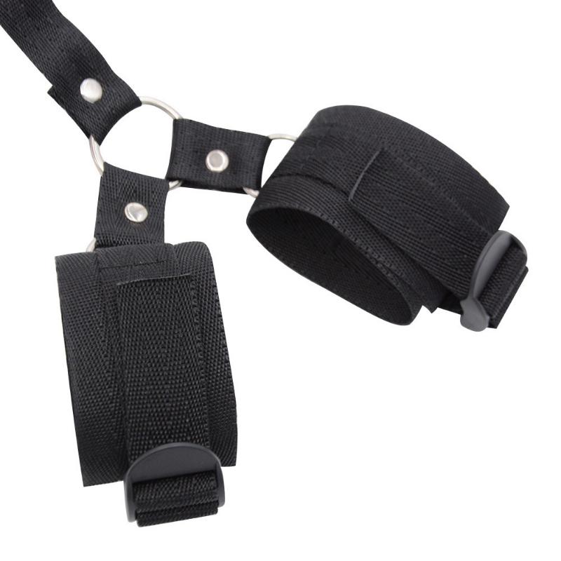 1pc Women's Binding Anti-back Handcuffs Alternative Flirting Ribbon Neck Handcuffs Handcuffs Strap