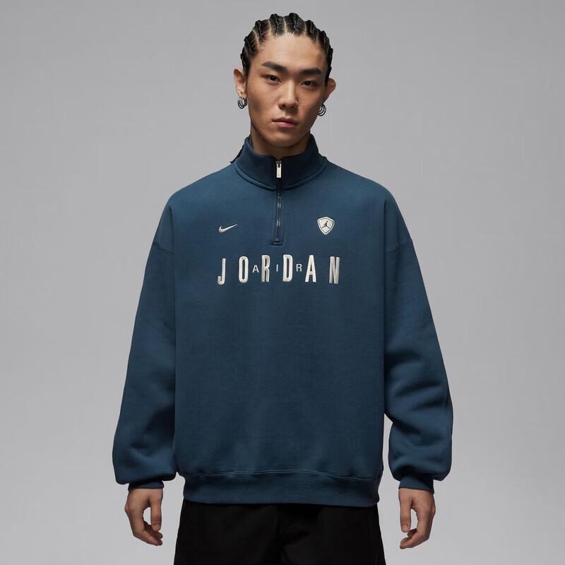 

Jordan Men s Knit Stand-Up Collar Pullover Sweatshirt M