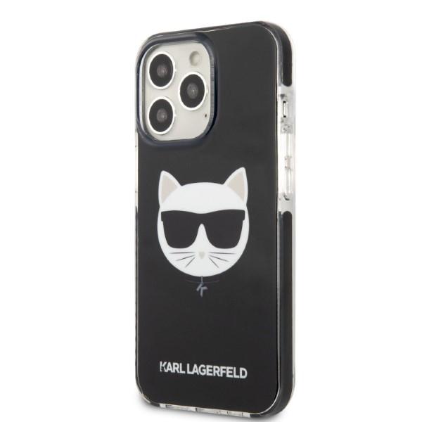 Etui Do iPhone 13 Pro Max Karl Lagerfeld Choupette Head Czarne