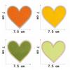 Fluffy Soft Embroidery Heart Iron On Patches Multi Color Towel for DIY Apparel Jeans Bag Repair Handmade Decoration