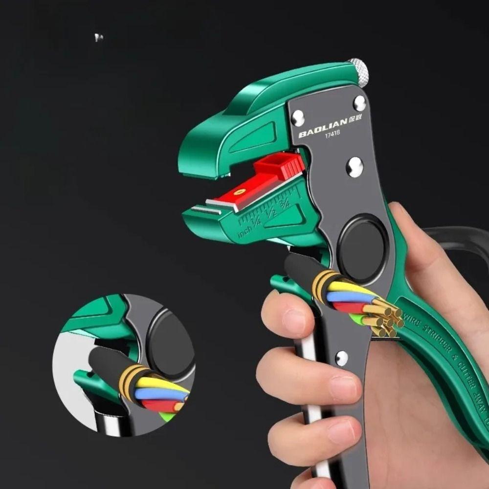 0.2 to 4mm Range Length Automatic Wire Stripper Adjustment Electrical Pliers  Electrician Wire Tool