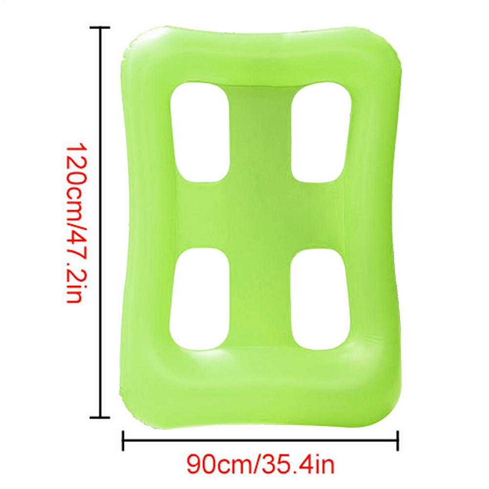 Inflatable Pool Floats Inflatable Floating Lounge For Water Pool Lounge Chair For Lake River Backyard Garden Party Gathering зелёный