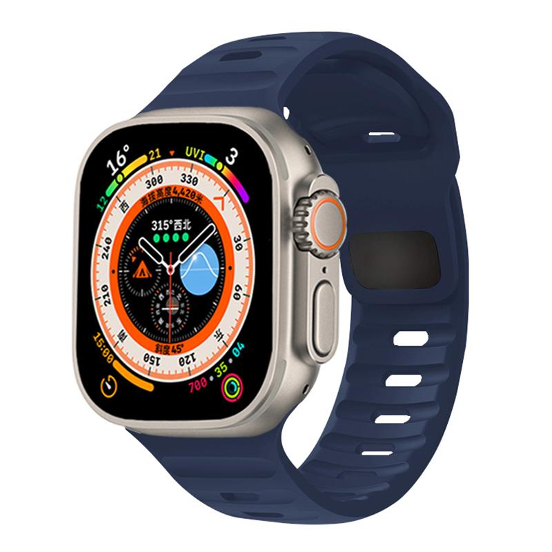 Silicone Strap For Apple Watch ultra Band 44mm 49mm 45mm 42mm 40mm 41mm 38mm sport correa bracelet iwatch Series 2 7 6 3 se 8 9