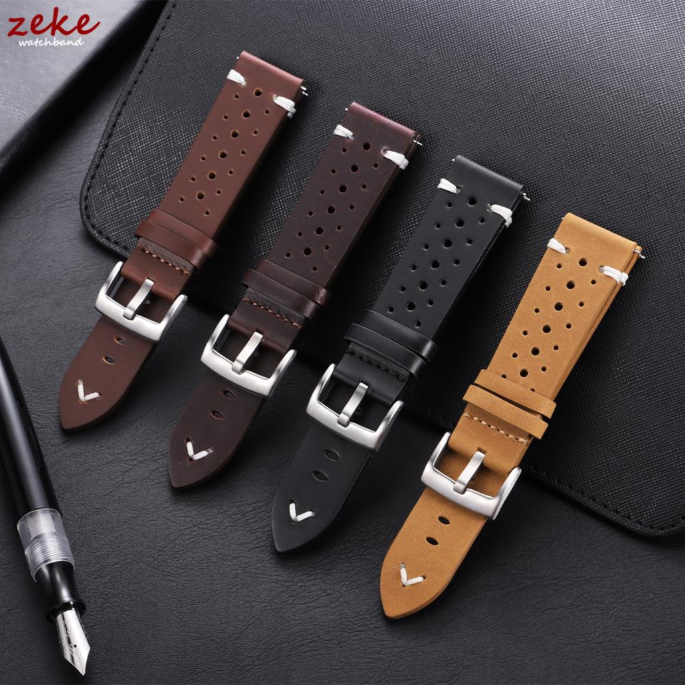 Universal Genuine Cowhide Watch Band 20mm 22mm for Omega Vintage Leather Straps for Men Women Breathable Bracelet Belt Accessory