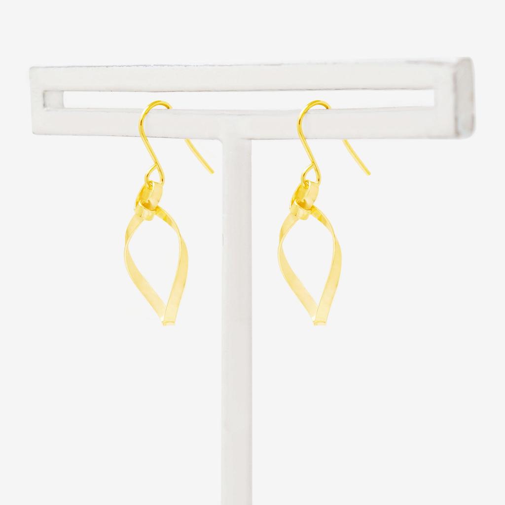 ESTELLE [Official] Women's Hook Earrings, 10K Yellow Gold, 0202-3423-0019-0000