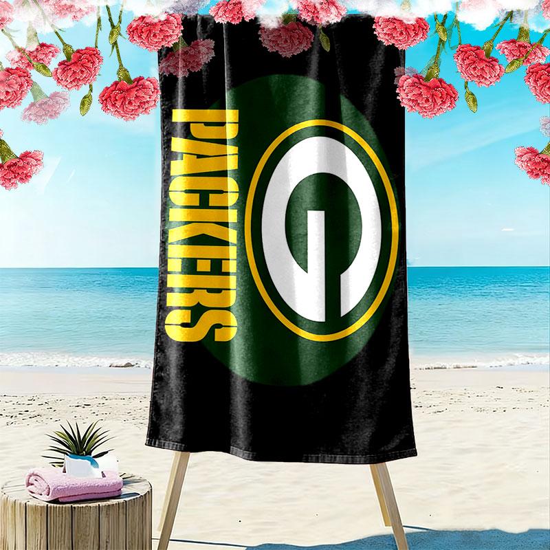 Steelers Logo Print Strandtuch, Großes Weiches Schnelltrocknendes Handtuch für Strand Camping Schwimmen