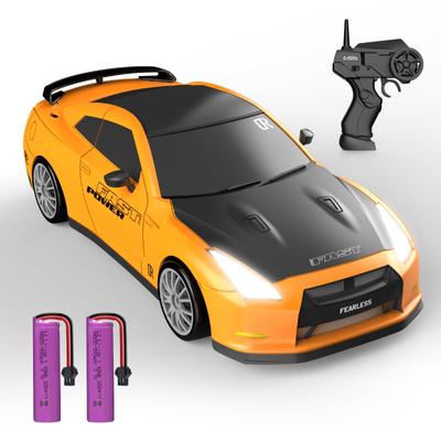 DEERC Radio Control Car for Kids Sports Car Drift Car RC Car Race Car Remote Control Car Toy Car 4 Wheel Drive 40 Minutes Running Time GTR Replacement