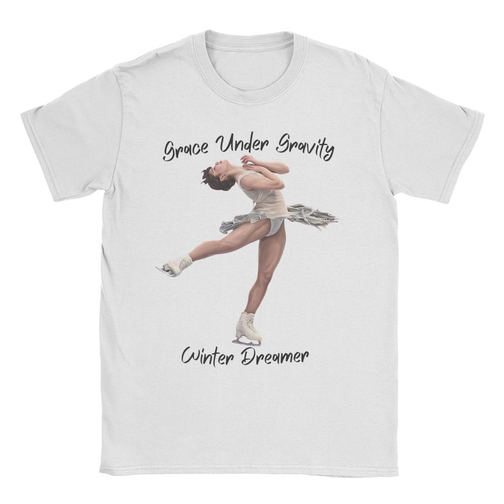 Unisex Women's T-Shirts Figure Skating Princess Alysa Liu Cotton Tee Shirt Short Sleeve T Shirts Crew Neck Clothing Gift Idea