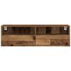 TV Wall Cabinet Reclaimed Wood Look 100 x 30 x 30 cm Engineered Wood