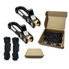 2Pcs/Set Heavy-duty Rope with Roller Tensioner Labor-saving Retractable Tie Down Rope  Tent Setup