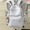 Schoolbag New Japanese Star Printed Backpack Female Student School Bag Lightweight Large Capacity Cute Plush Bear Backpack