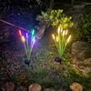 LED Solar Reed Garden Lights Outdoor Waterproof Swaying Decorative Lamp Outside Landscape Lighting For Patio Yard Pathway