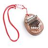 Mini Kalimba Thumb Piano 8 Keys Portable Piano Pendant (C)