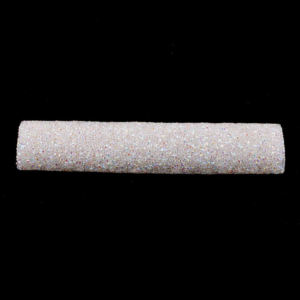 Rhinestone Mesh for Garment Embellishment Shoes Clothing Decor White AB