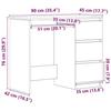 VidaXL Desk Old Wood 90x45x76 Cm Engineered Wood 861142