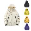 Men's Mountain Style Waterproof Jacket Loose Hooded Cargo Outdoor Windbreaker