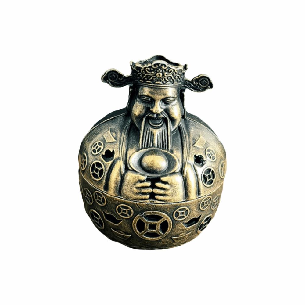 

New Chinese Style Incense Burner Zinc Alloy Lotus Lucky Cat Indoor Aromatherapy Handicraft Accessories Incense Holder