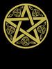Pentangle Wicca Pentagram Witch Druid Pagan Wiccan Witchcraft Magic Symbol Oversized T-Shirt