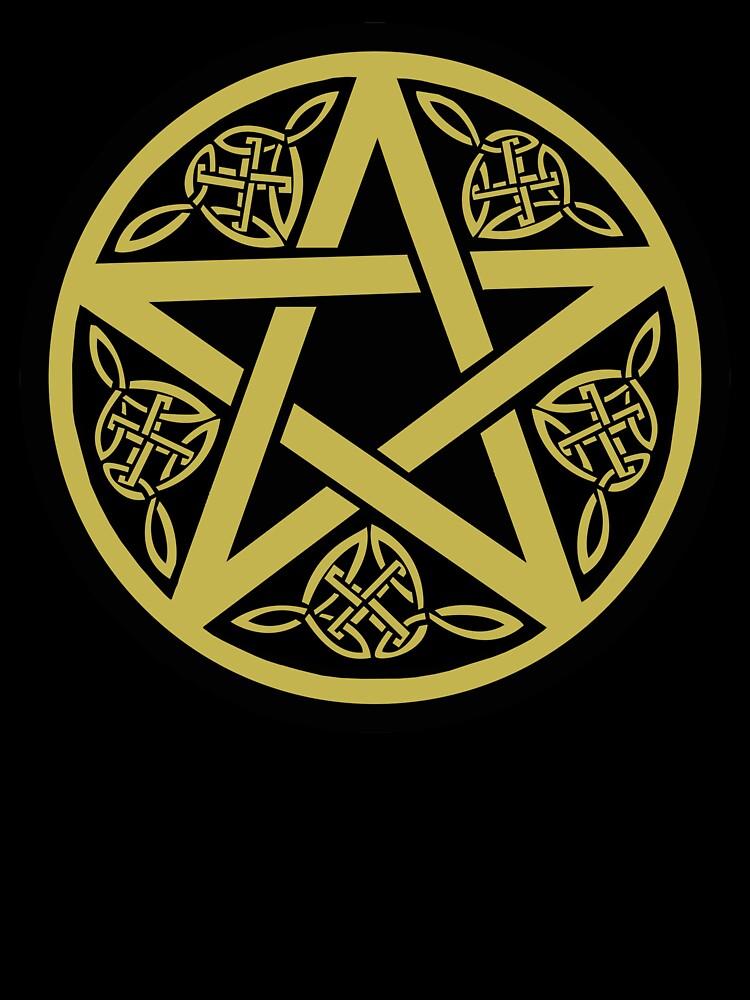 Pentangle Wicca Pentagram Witch Druid Pagan Wiccan Witchcraft Magic Symbol Oversized T-Shirt