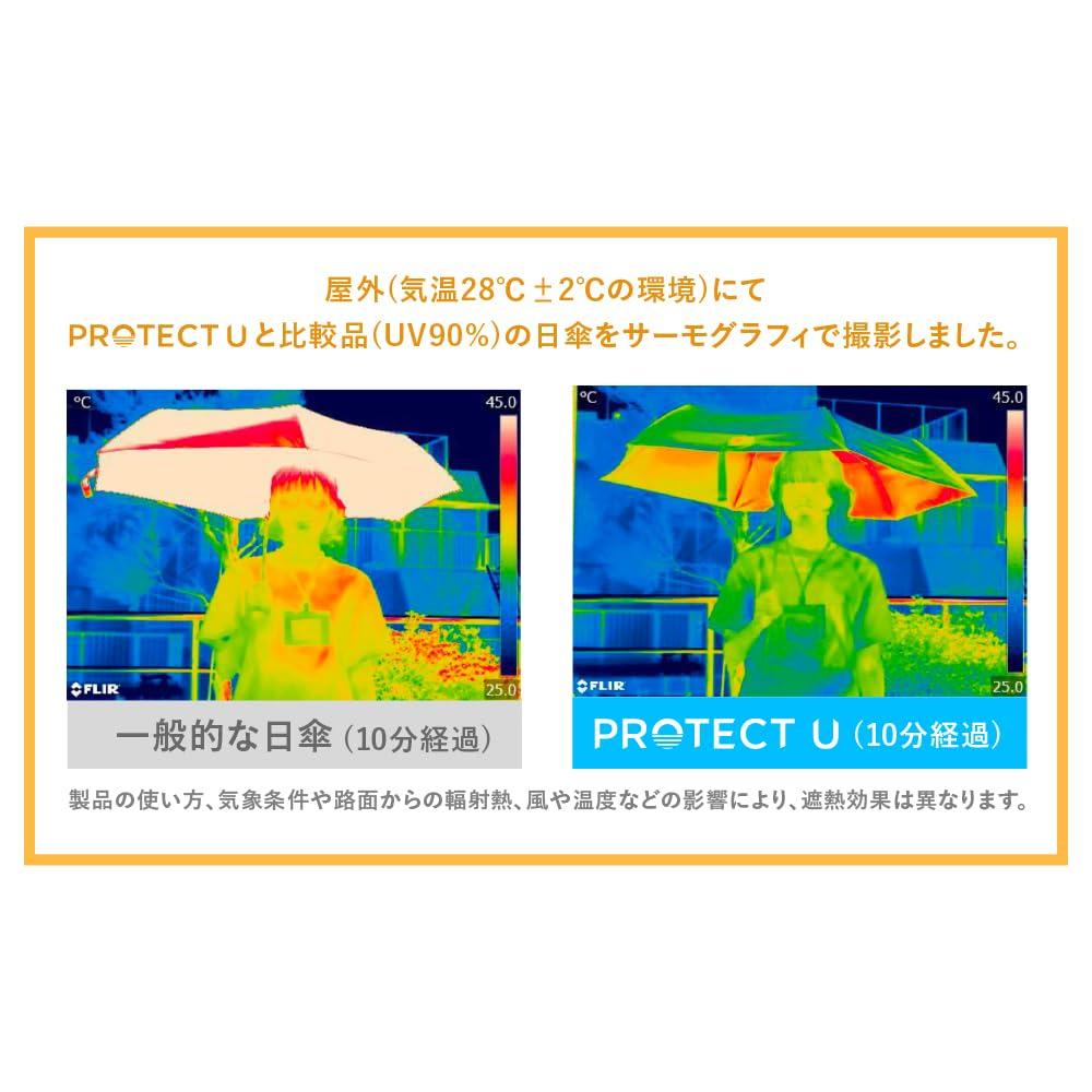 Special Order PROTECT U for Both Sunny and Rainy Folding for UV Rain UV Sunburn Black [WEGO] [-19.7℃] 55cm, Days, Umbrella, Business, Portable,