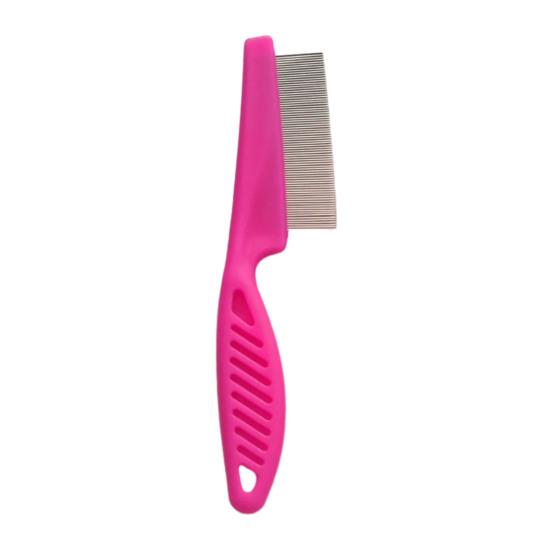 Pet Grooming Comb Stainless Steel Fine-Tooth Pet Hair Comb Multifunctional Flea Comb Debris And Tear Stain Removal Tool for Dogs Cats