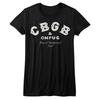 CBGB Logo Black Junior Women's T-Shirt