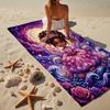 Galactic Princess Adventure Beach Towel, Super Soft Microfiber, Gift for Her/Him, Birthday, for Pool, Beach, Travel, Home Decor Fan gifts
